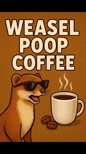 Poop Coffee ☕😳 #WeaselPoopCoffee #coffeelovers