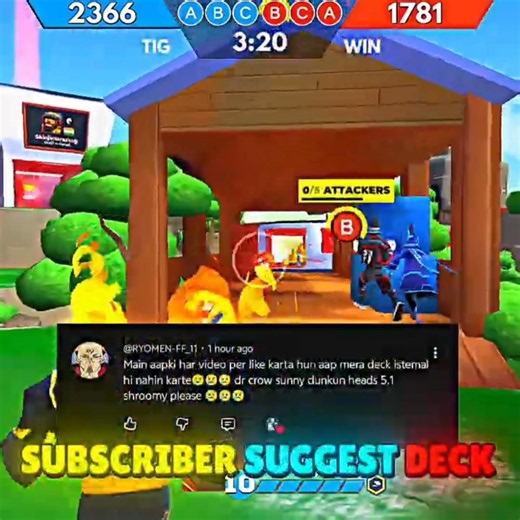 Subscriber Suggest Deck Challenge - Frag Pro Shooter 🔥🤯