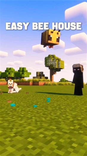 Minecraft Easy Bee House! 🥞💛 #minecraft