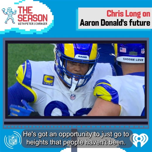 9.1K views · 77 reactions | “I would love to see him go back to Pittsburgh.” Chris Long joins Peter Schrager to discuss Aaron Donald’s future in the NFL. Full Episode ➡️ https://link.chtbl.com/066zAjIk | NFL Network | Facebook