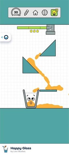 Happy Glass Level Challenge: Filling the Sad Glass! 🥛✨#onlinefreegames #games
