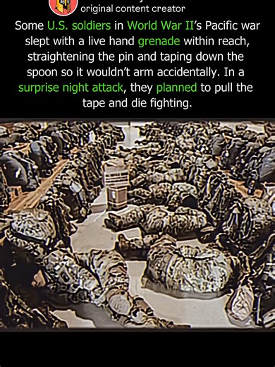 Why Some U.S. Soldiers Taped Grenade Spoons Before Sleeping_ #history #usa #soldier #ww2 #darkhistory #facts #trending #fypシ #fyp