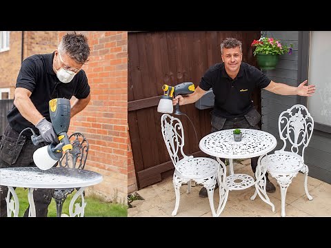 Craig Phillips - Spray Painting Garden Table and Chairs