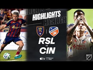 Real Salt Lake vs. FC Cincinnati | Full Match Highlights | Luca Orellano WILD Game-Winner!