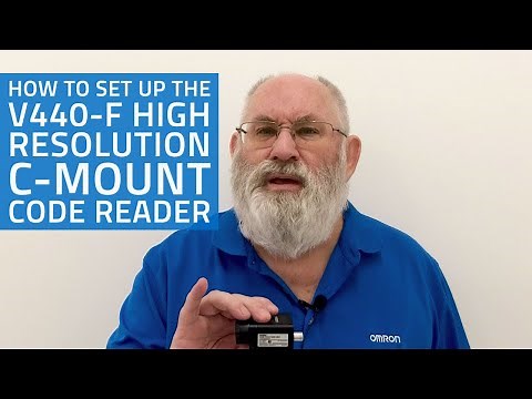 How to Set Up OMRON V440-F High Resolution C-Mount Code Reader