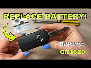 How to replace the battery of the Mazda 2 remote control?