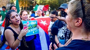 Anti-Trumpers in Tampa went ABSOLUTELY NUTS and threw water on me, screamed at the sky, and had NO CLUE what they were protesting 😂😂 | Kait's Unsafe Space