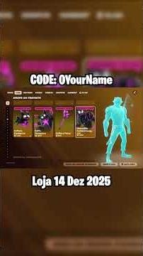 Considere Usar o Código "0YourName" na Loja de Itens│Fortnite Loja de Hoje (14 de Dezembro de 2025)