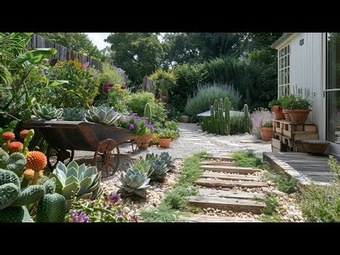 Rustic Farmhouse Backyard Garden DIYs from Vintage Market Finds