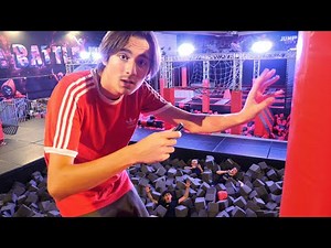 ASMR IN TRAMPOLINE PARK