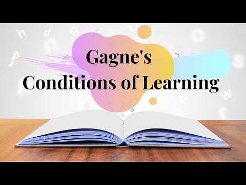 Gagne's Conditions of Learning