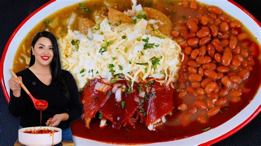 Quick WET JUICY Smothered ENCHILADAS, An Easy Mexican Dinner Recipe! (Enchiladas Ahogadas )