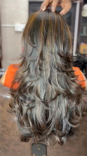 Frizzy Hair to Silky Caramel Brown ✨ Permanent Blow Dry Transformation