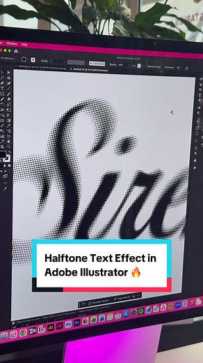Editable Halftone Text Effect in Adobe Illustrator