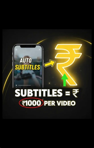 AI Subtitles Se ₹1000 Per Video 💰 | Creators Se Paise Kaise Kamaye 🚀