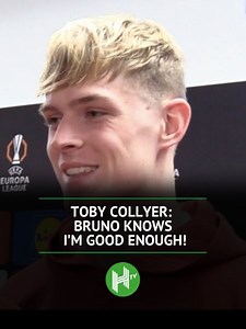 Bruno Fernandes knows I'm good enough!🔥 Young Toby Collyer speaks on his captain after Europa League win over Rangers💪 WATCH HERE: https://zurl.co/0ps98 | Hayters TV