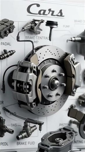 disc break working #mechanicalengineering #automotive #howitworks #autoreels #automotive