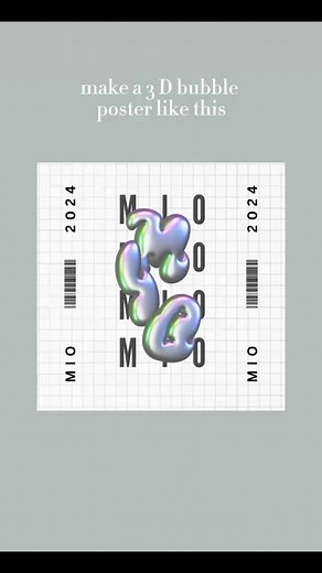 Create Stunning 3D Bubble Text Poster with Canva | DIY Tutorial