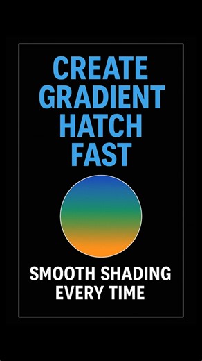 Gradient Hatch in AutoCAD — Smooth Shading in 3 Steps #AutoCAD #Tutorial