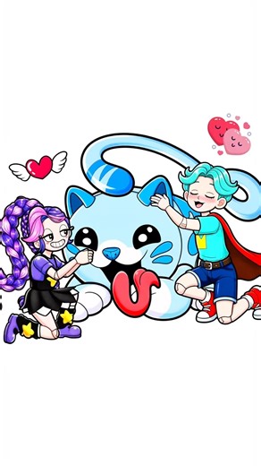 Poopy Playtime 5 - Lily Lovebraids ❤️Rory Redcap Sticker Book DIY #stickerbook #diy #poopyplaytime