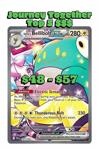 2025 Price Guide: The 5 Most Valuable Pokémon Journey Together Cards #pokemon #pokemoncards