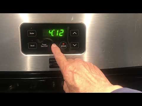 How to setup a clock on Kenmore Stove 👍
