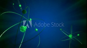Looping animation of atoms. (Lithium, the element with 3 protons and 3 neutrons inside the nucleus and 3 electrons orbiting around.) Quantum physics is the science of atoms and sub-atomic particles.