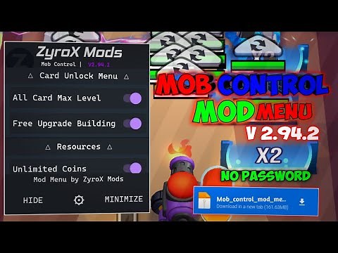 Mob Control Mod Menu V2.95.1| Unlimited Stars, Unlimited Coins Spawn Champions
