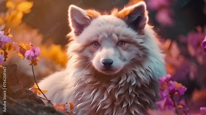 beautiful arcic fox Video 4K