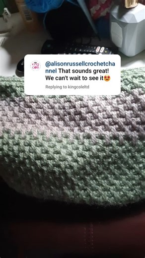 Alison Russell | Just got wooden handles to crochet on. New Dalseway chunky yarn handbag. | Instagram