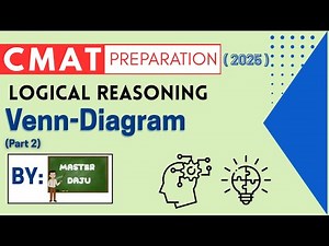 CMAT Logical reasoning || Venn-Diagram || ( Part-2) || CMAT 2025 ||