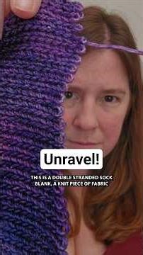 Unraveling a Double Stranded Sock Blank; Comparing Knit Blank & Yarn dyed the same way (DPW 616)