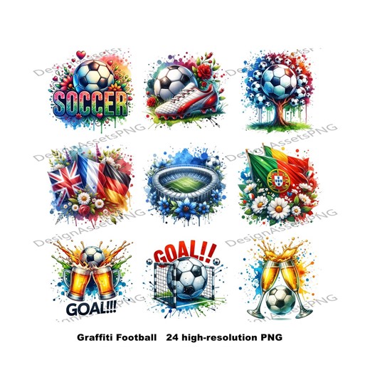 2026 World Cup PNG Resource Pack | Sketch Football | Hand-painted Watercolour Football | Suitable for Heat Transfer and Clipart. - Etsy