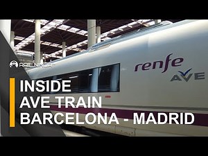 Inside of A High-Speed AVE Train from Barcelona to Madrid | Spanish Trains | Rail Ninja Review