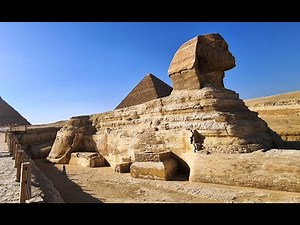 Große Sphinx von Gizeh in der ägyptischen Wüste. The Great Sphinx of Giza. Gran Esfinge de Guiza