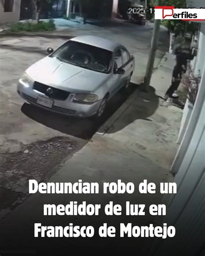 Perfiles Yucatán on Instagram: "Denuncian robo de medidor de luz en Francisco de Montejo Vecinos de la colonia Francisco de Montejo denunciaron el robo de un medidor de luz ocurrido el pasado 31 de diciembre a las 2:28 de la madrugada, en un domicilio ubicado en la calle 53 C; el hecho quedó registrado en video y los afectados piden el apoyo de la comunidad para identificar a la persona captada por la cámara y así prevenir más robos en la zona."