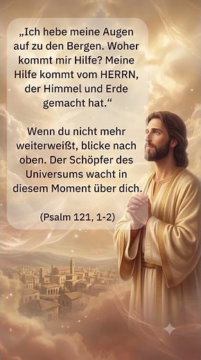 Dein Schutz und deine Hilfe: Psalm 121 🙏✨ #bibel #gott