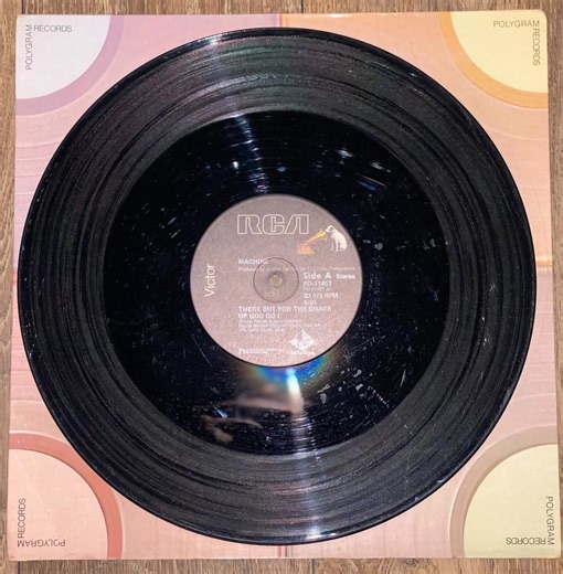 Machine - “There But For The Grace of God Go I” (1979) One of the most powerful and socially conscious disco records of all time is There But for the Grace of God Go I by Machine. Released in 1979, this iconic 12” single wasn’t just a dancefloor hit, it was a disco anthem with a message. The song tells the story of a young man who escapes the struggles of his environment, only to fall into a fast life of excess, drugs, and ultimately tragedy. The title reminds us how easily any life path could b