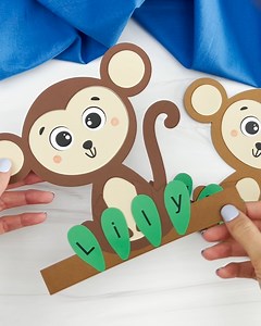 190K views · 176 reactions |  Monkey Name Craft ✂️ Get the template on the blog | Simple Everyday Mom | Facebook