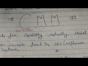 CMM | capability maturity model | software engineering| handwrittennotes | #cmm #softwareengineering