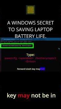 windows hidden secret to laptop battery life hack