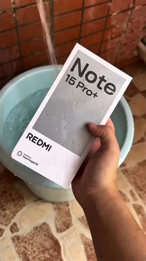 best waterproof phone 💀redmi note 15 pro plus water test 📱🌊#shorts #redminote15proplus #redmi #viral
