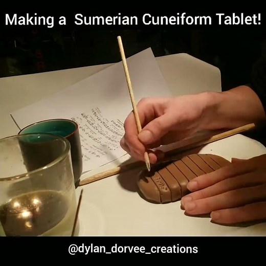 How to make a Sumerian/Mesopotamian Clay Cuneiform Tablet!