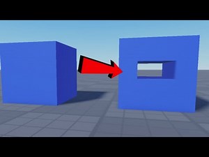 Deleting a specific piece of a part in Roblox Studio Tutorial | Negate and Union
