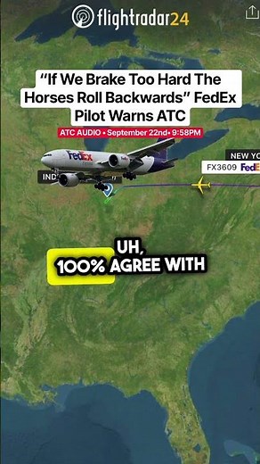 “If We Brake Too Hard The Horses Roll Backwards” FedEx Pilot Warns ATC