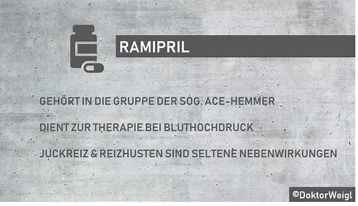 DoktorWeigl erklärt Ramipril – Dosierung, Wirkung & Nebenwirkungen dieses ACE-Hemmers