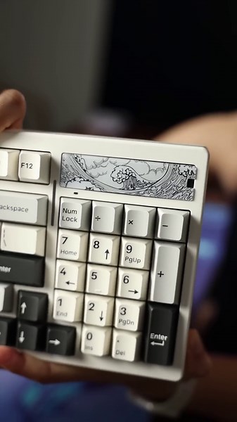 This keyboard features exceptionally unique and striking keycaps that have gained significant attention