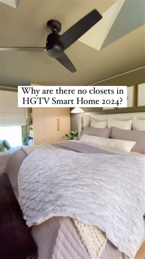 Here’s why 👉 We removed the traditional closets in the main bedroom at HGTV Smart Home 2024 to make room for a luxury primary bath 🛁 then replaced them with this Euro-style system. Two spacious freestanding units flank either side of the bedroom window and feature a cozy bench in between, perfect for reading or putting on shoes. 🥰 Take a full tour of this gorgeous main bedroom at our link in bio, then enter for your chance to WIN this designer home in Atlanta, GA (a $1M grand prize) today! No