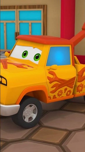 👻🚜 Призрак в Моторвиле! Приключения жёлтого экскаватора | 3D мультик 🌩️✨