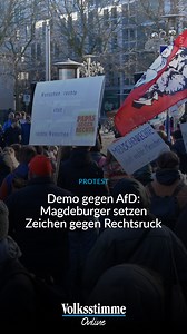 Mit zahlreichen Aktionen, Mahnwachen und Kundgebungen haben sich Tausende Magdeburger für ein tolerantes und solidarisches Miteinander eingesetzt. Sie verurteilten in Reden und auf Plakaten rassistisches und völkisches Gedankengut. Viele forderten zudem ein Verbot der AfD. | Volksstimme.de